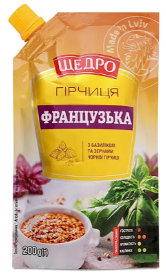 Гірчиця Щедро Французька 200 г